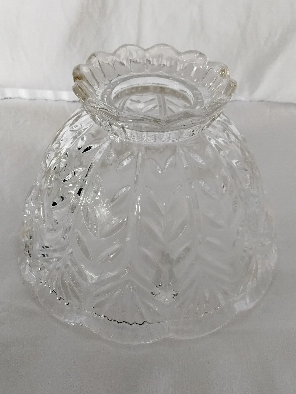 Vtg Crystal Fairy Lamp Shade